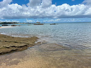 �V���m�[�P�����O�|�C���g�ł���A�J�e�B�[�_�E�o���^�̃G���g���[�ꏊ�̊C�̓����x��������ʐ^