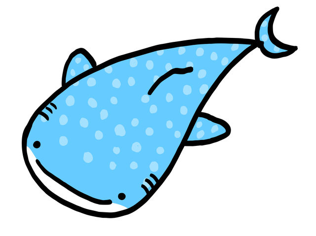 ジンベエザメのイラスト